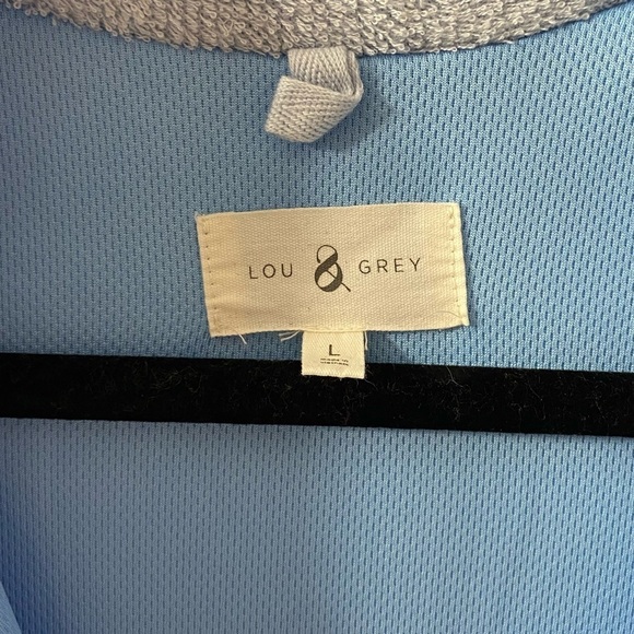 NWOT L&G Terry Fuzzy Quarter Zip - Picture 5 of 7